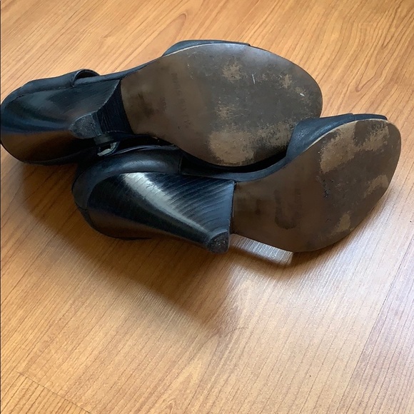 MISS SIXTY black wedge sandals - Picture 4 of 5